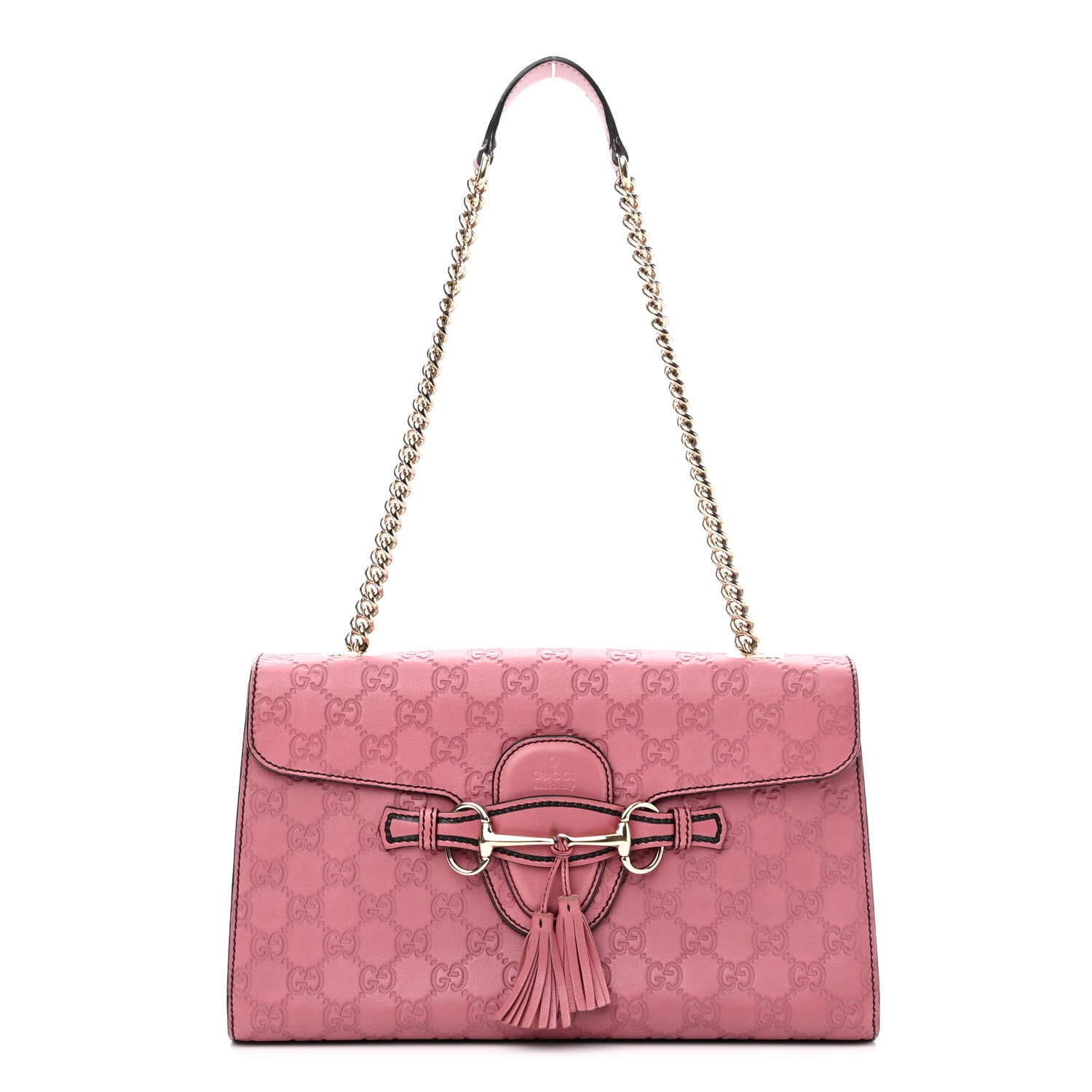 Gucci Guccissima Medium Emily Chain Shoulder Bag Peonia Flower 1 of 11