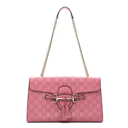 Gucci Guccissima Medium Emily Chain Shoulder Bag Peonia Flower 1 of 11