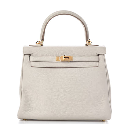 Hermes Togo Kelly Retourne 25 Craie 1 of 55