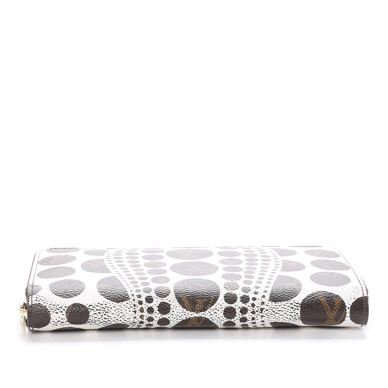 Louis Vuitton Monogram Kusama Pumpkin Dots Zippy Wallet White 19 of 22