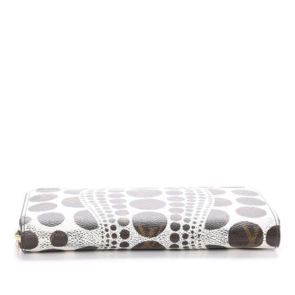 Louis Vuitton Monogram Kusama Pumpkin Dots Zippy Wallet White 19 of 22