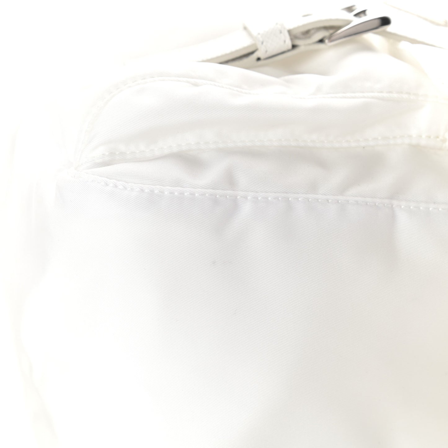 Re-Nylon Single Pocket Messenger Bag White