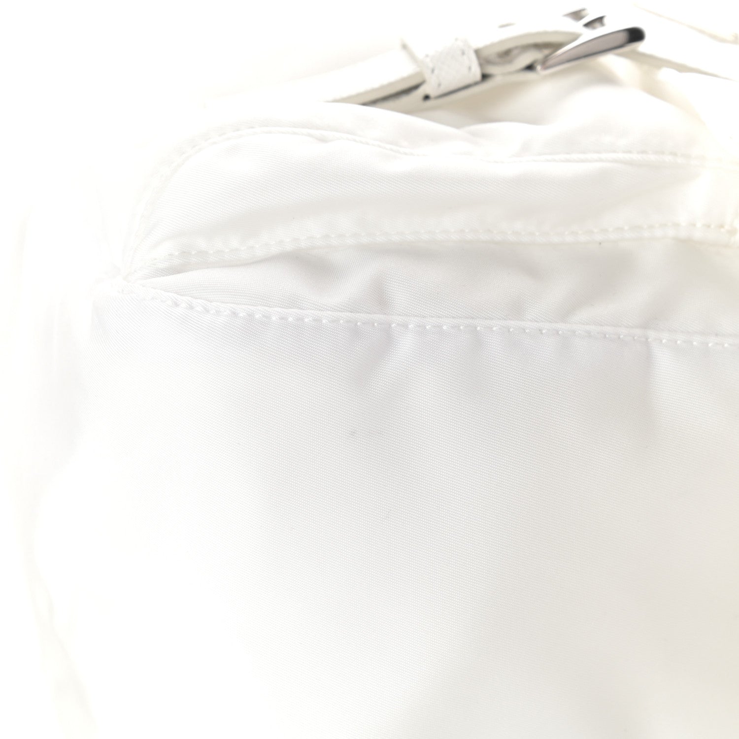Prada Re-Nylon Single Pocket Messenger Bag White 10 of 10