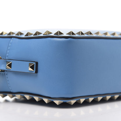 Valentino Garavani Calfskin Rockstud Camera Crossbody Bag Light Blue 7 of 9
