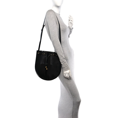 Saint Laurent Mesh Patent Daryl Shoulder Bag Black 2 of 10