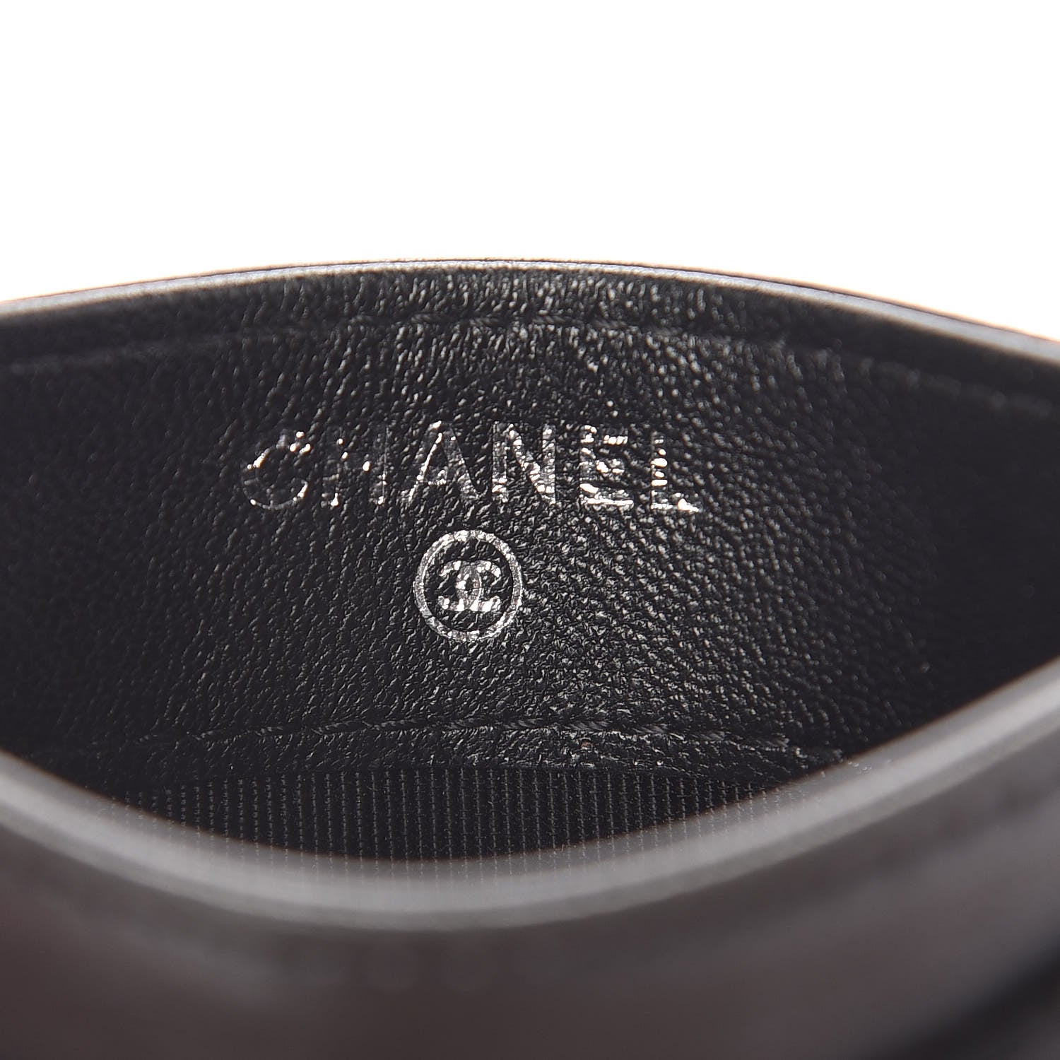 Chanel Lambskin Chevron Quilted Card Holder So Black 6 of 9