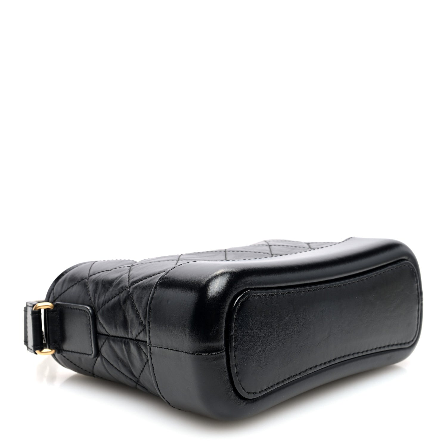 Chanel Aged Calfskin Quilted Small Gabrielle Hobo Black 4 of 10