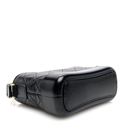 Chanel Aged Calfskin Quilted Small Gabrielle Hobo Black 4 of 10