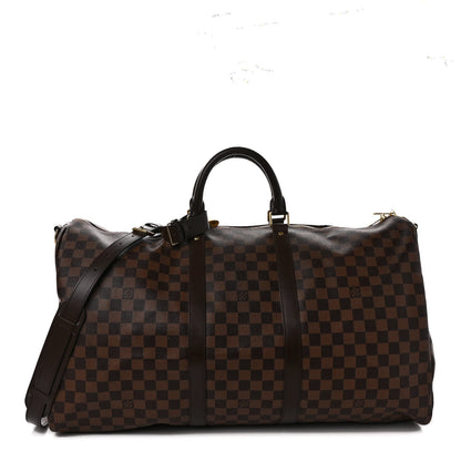 Louis Vuitton Damier Ebene Keepall Bandouliere 55 1 of 11