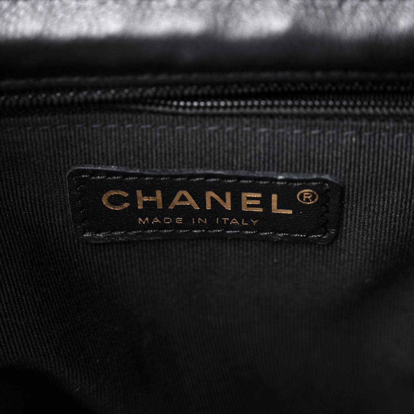 Caviar Quilted Pockets Backpack Black