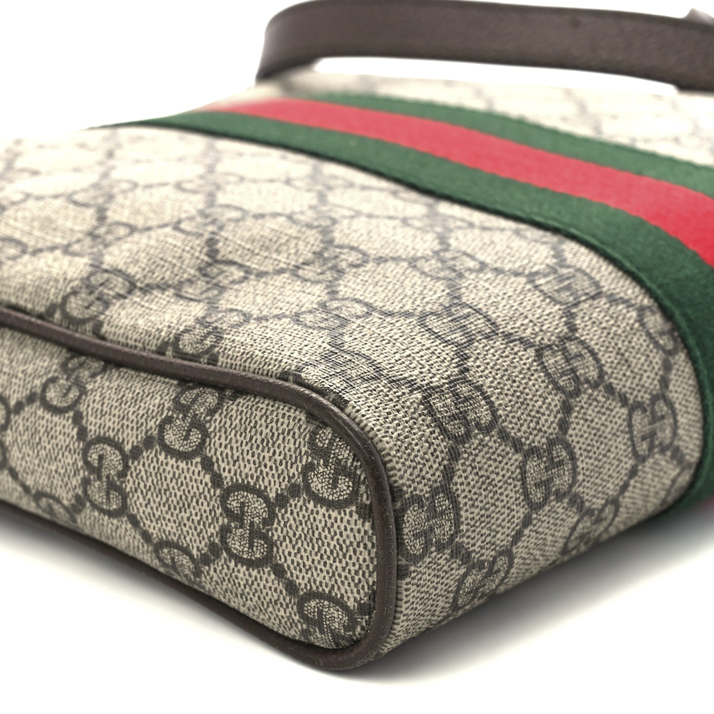 GG Supreme Monogram Web Small Ophidia Messenger Bag Brown