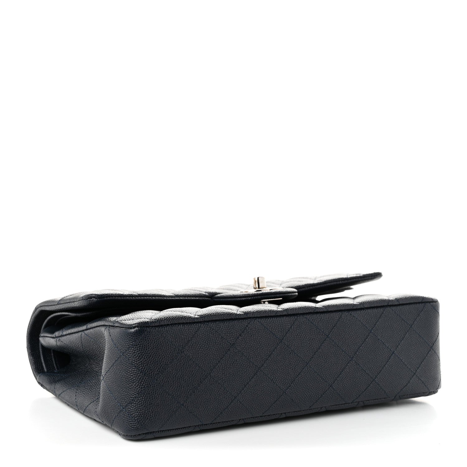 Chanel Caviar Quilted Medium Double Flap Navy 4 of 11