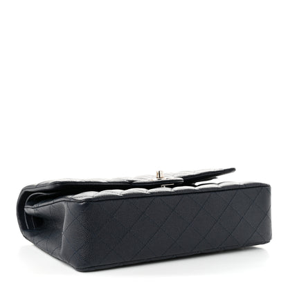 Chanel Caviar Quilted Medium Double Flap Navy 4 of 11