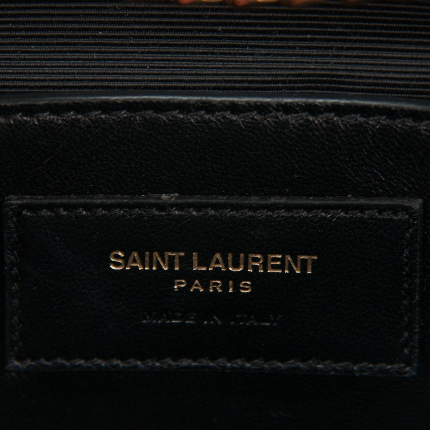 Grain De Poudre Medium Classic Monogram Kate Satchel Black