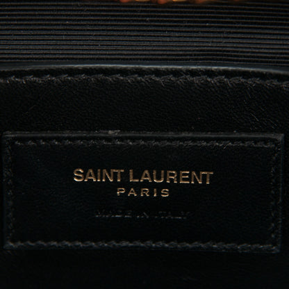 Saint Laurent Grain De Poudre Medium Classic Monogram Kate Satchel Black 6 of 6