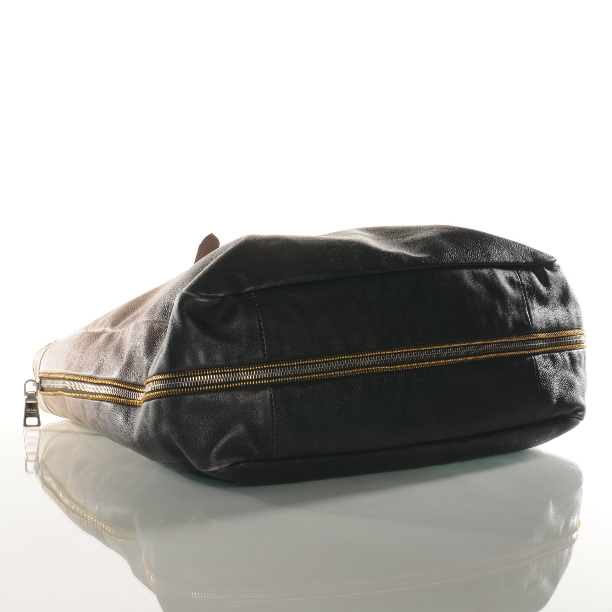 Prada Cervo Glace Zippers Tote Ardresia Talco 4 of 7
