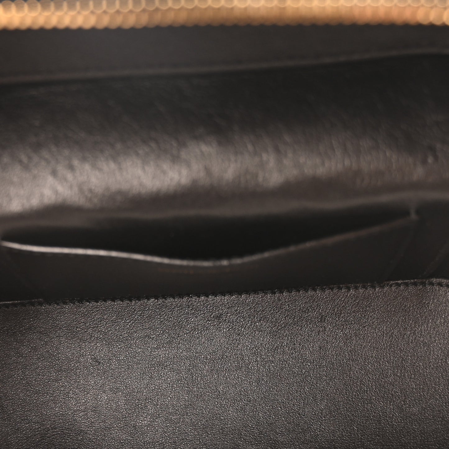 Lambskin Quilted Mini Gaby Vanity Case Black