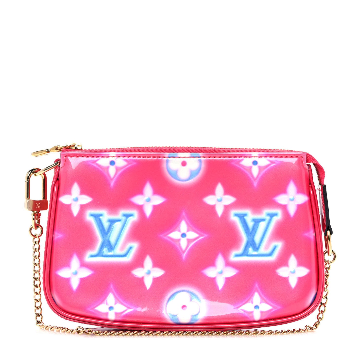 Vernis Valentine Mini Pochette Accessories Fuchsia Neon