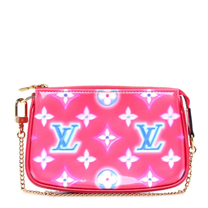 Louis Vuitton Vernis Valentine Mini Pochette Accessories Fuchsia Neon 1 of 9