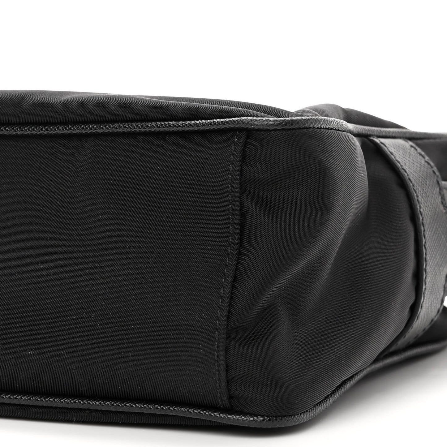 Tessuto Nylon Soft Calf Camera Bag Black