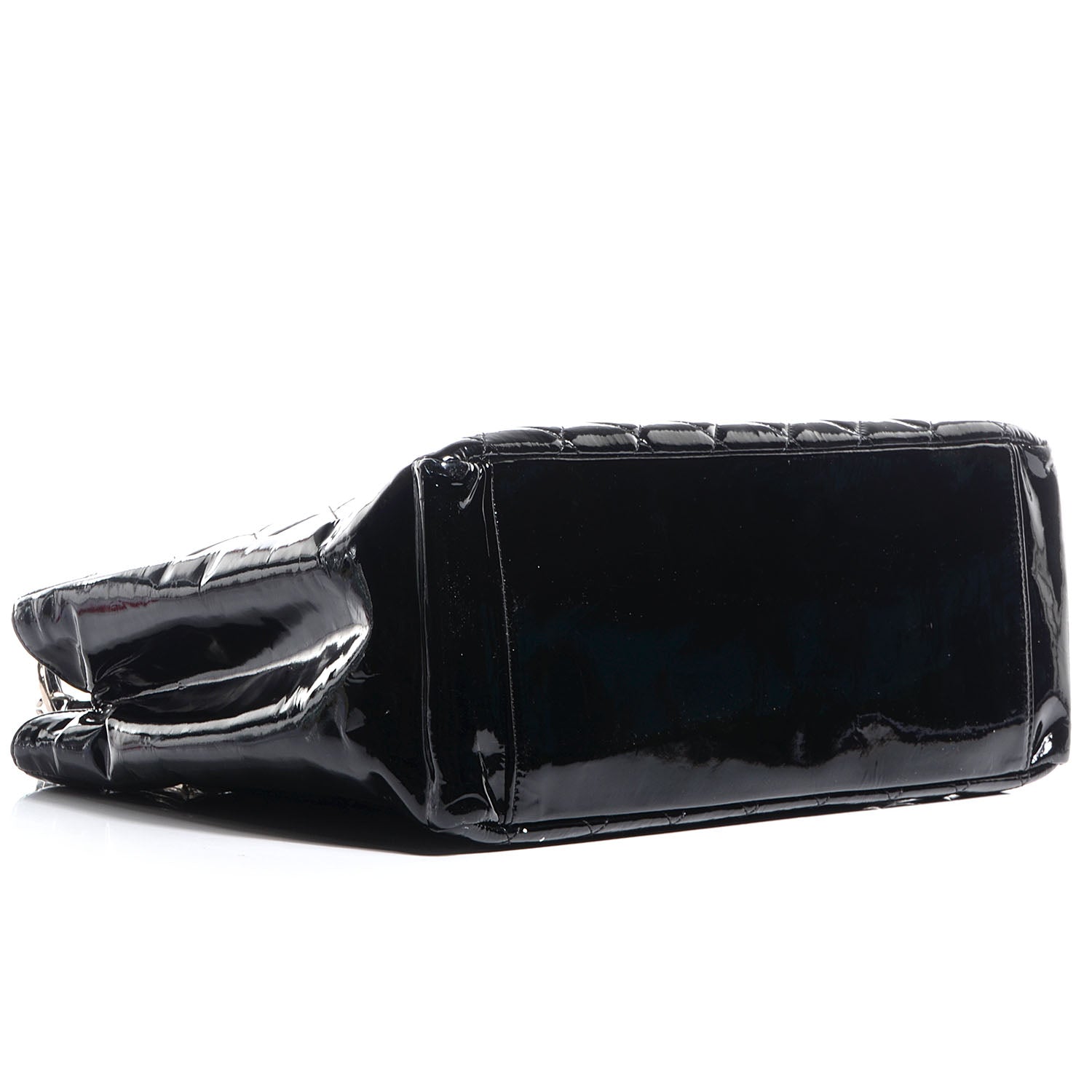 Chanel Patent Grand Shopping Tote GST Black 4 of 7