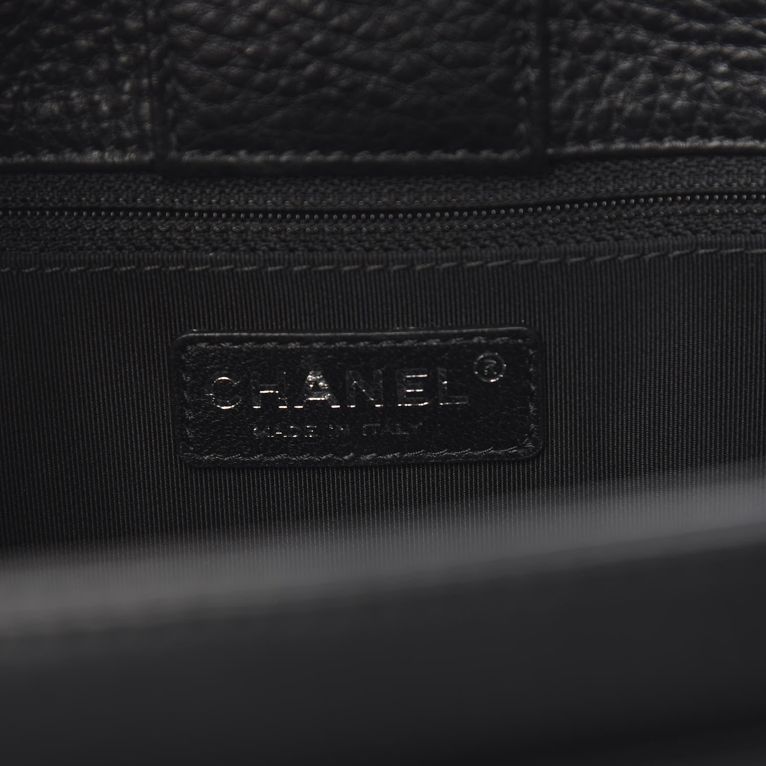 Chanel Deerskin Cerf Executive Shopper Tote Black 6 of 17