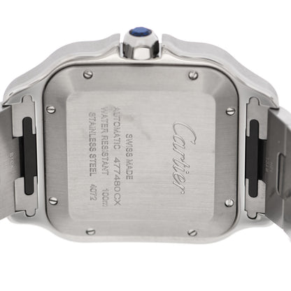 Cartier Stainless Steel 39.8mm Santos De Cartier Automatic Watch Grey 4 of 5