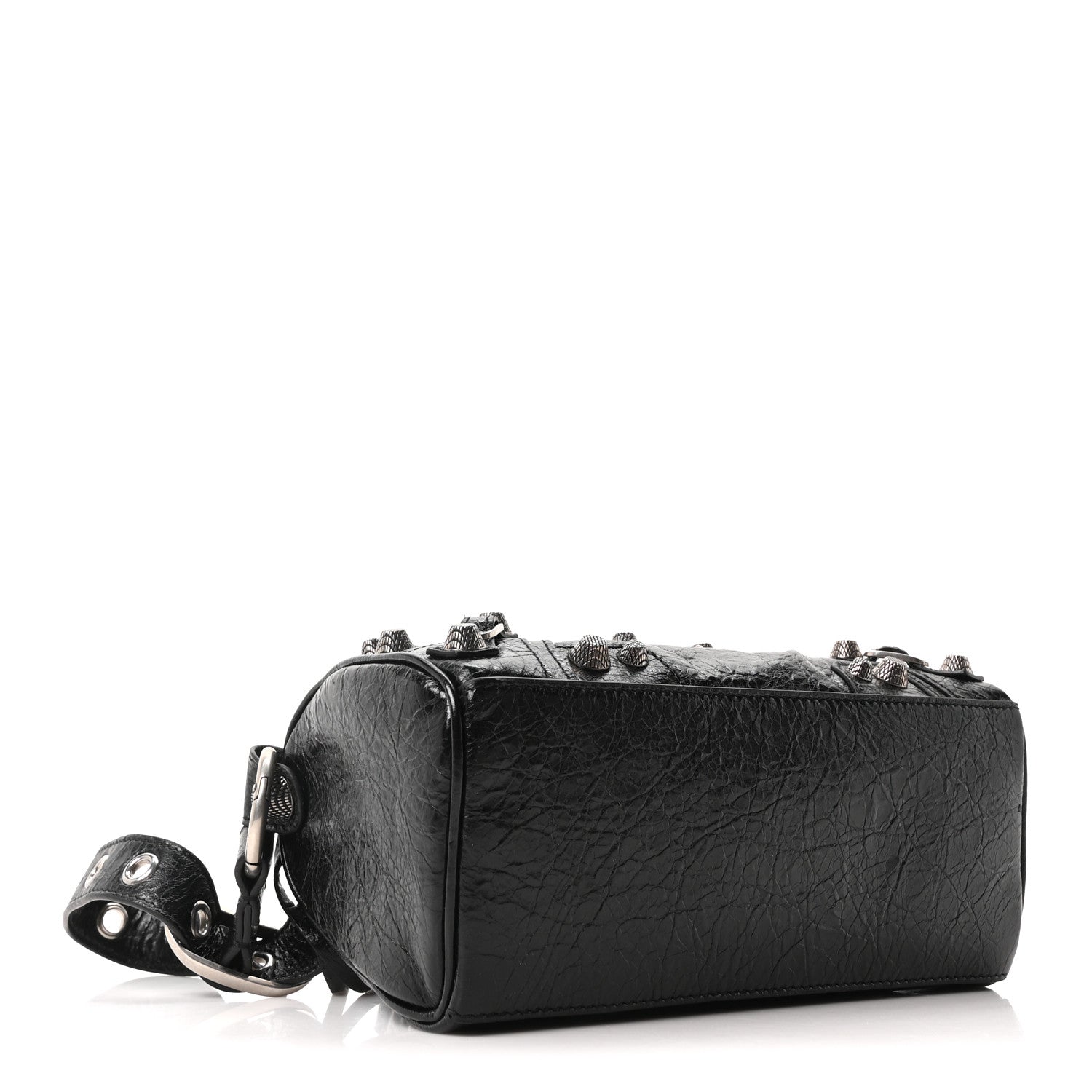 Balenciaga Agneau Arena Mini Le Cagole Duffle Crossbody Bag Black 5 of 11
