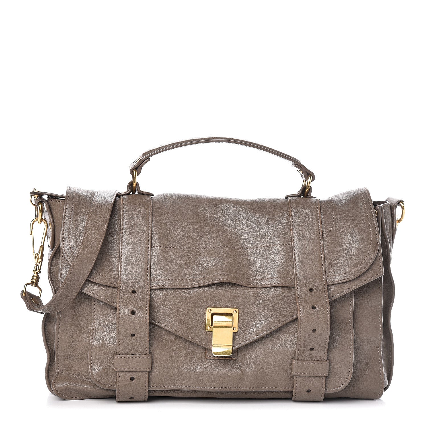 Proenza Schouler Lambskin Medium PS1 Satchel Smoke 1 of 20