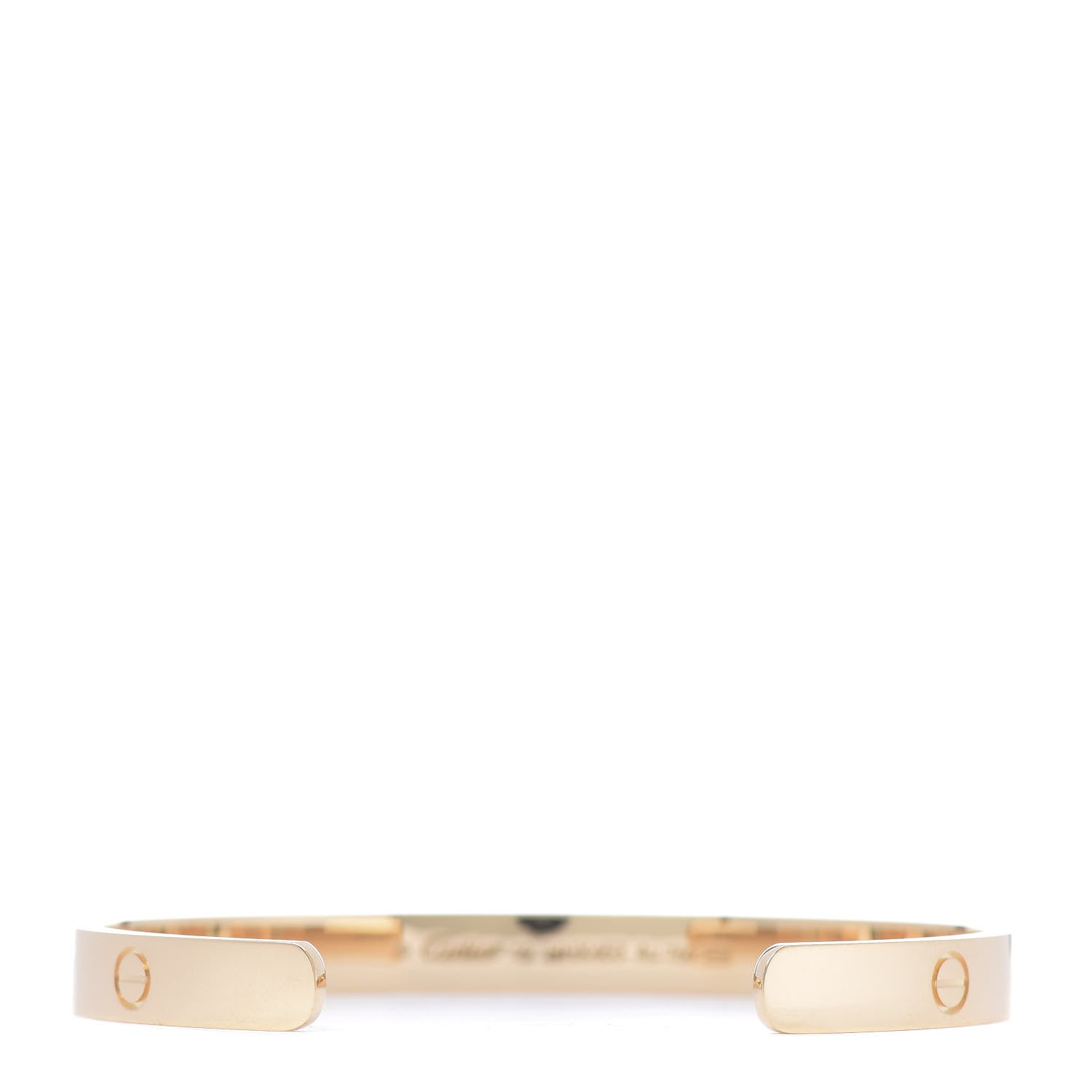 Cartier 18K Yellow Gold LOVE Cuff Bracelet 19 3 of 6