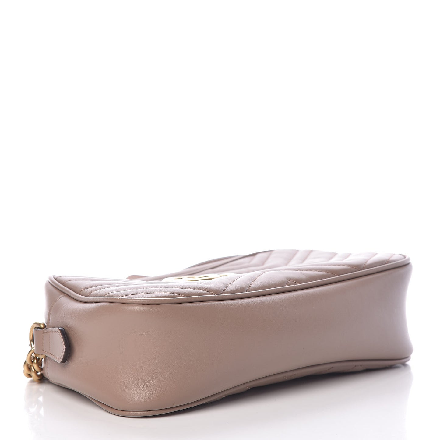 Calfskin Matelasse Small GG Marmont Chain Shoulder Bag Porcelain Rose