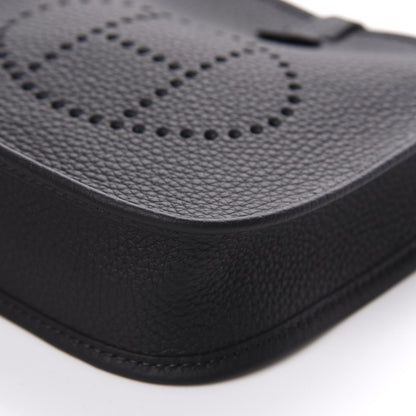 Hermes Taurillon Clemence Evelyne TPM Black 7 of 10