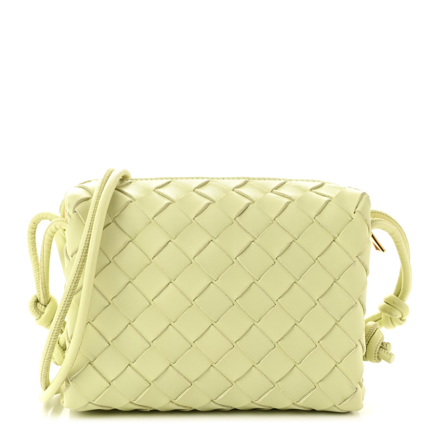 Bottega Veneta Nappa Intrecciato Mini Loop Camera Bag Lemon Washed 1 of 9