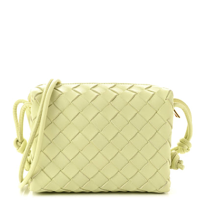Bottega Veneta Nappa Intrecciato Mini Loop Camera Bag Lemon Washed 1 of 9