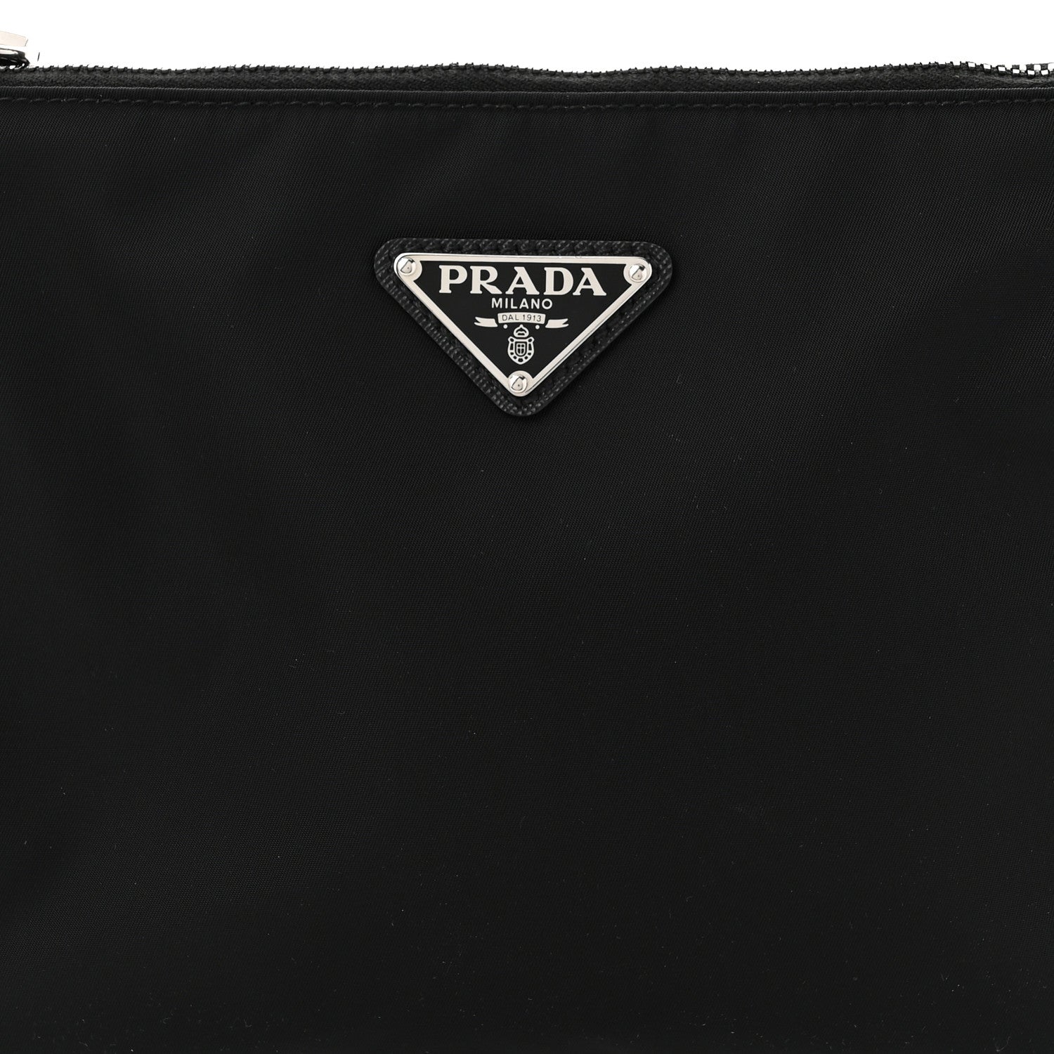 Prada Re-Nylon Saffiano Pocket Zippered Shoulder Bag Black 7 of 9