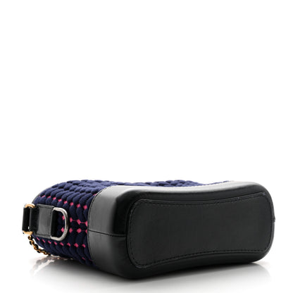 Chanel Wool Calfskin Small Gabrielle Hobo Dark Navy 4 of 13