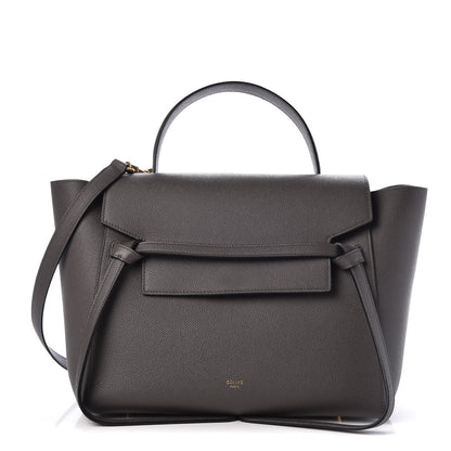 Celine Grained Calfskin Mini Belt Bag Grey 1 of 8