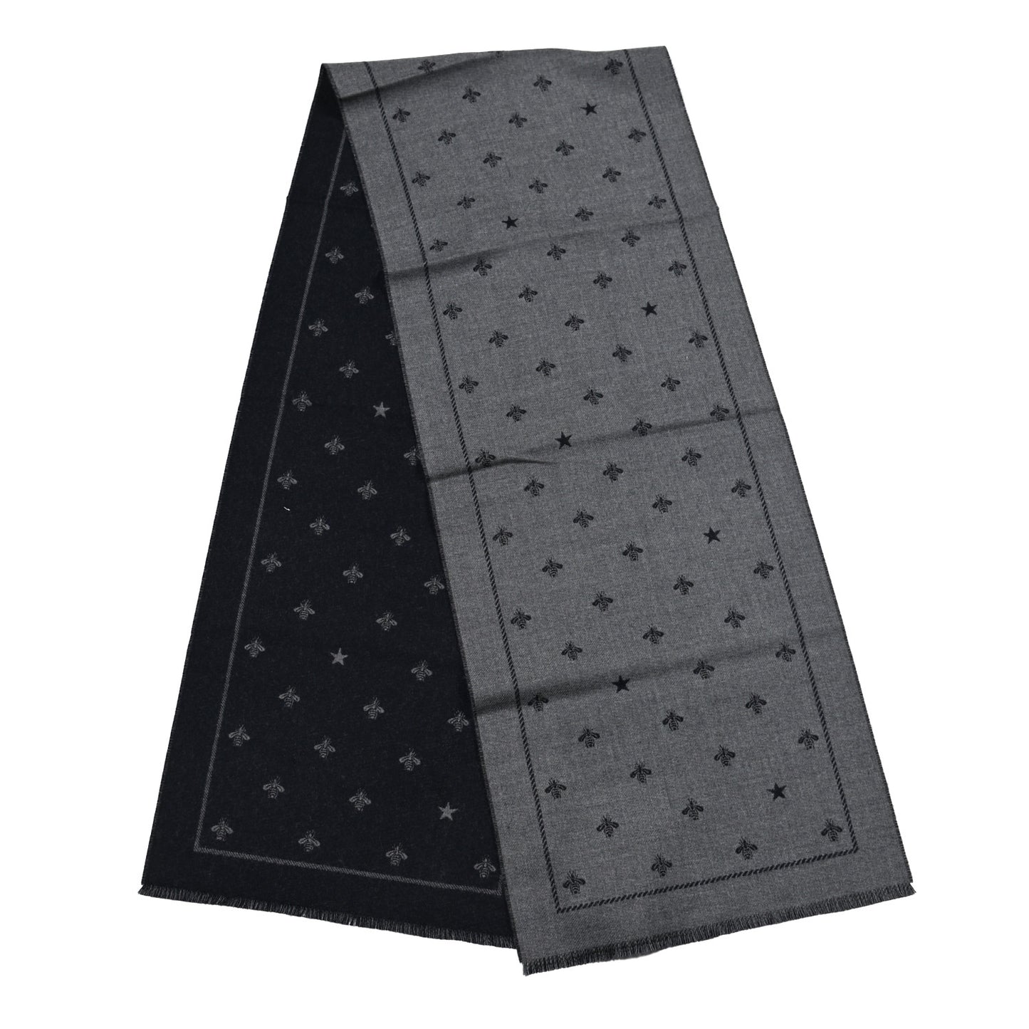 Wool Bee Costel Scarf Grey Blue