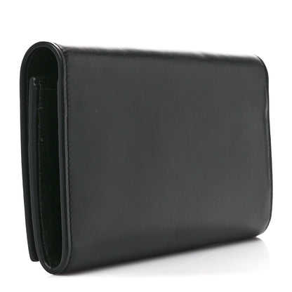 Saint Laurent Smooth Calfskin Classic Monogram Cassandre Wallet Black 3 of 13