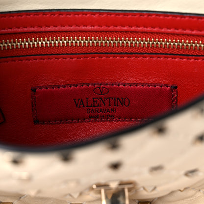 Valentino Garavani Nappa Medium Rockstud Spike Shoulder Bag Light Ivory 6 of 17