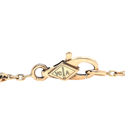 Van Cleef & Arpels 18K Yellow Gold Mother of Pearl Sweet Alhambra Bracelet 4 of 7