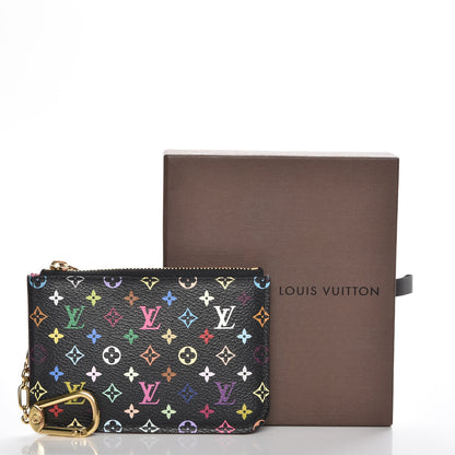 Louis Vuitton Monogram Multicolor Key Pouch Black Grenade 8 of 8