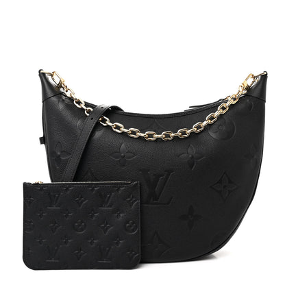 Louis Vuitton Empreinte Monogram Giant Loop Hobo Black 3 of 11