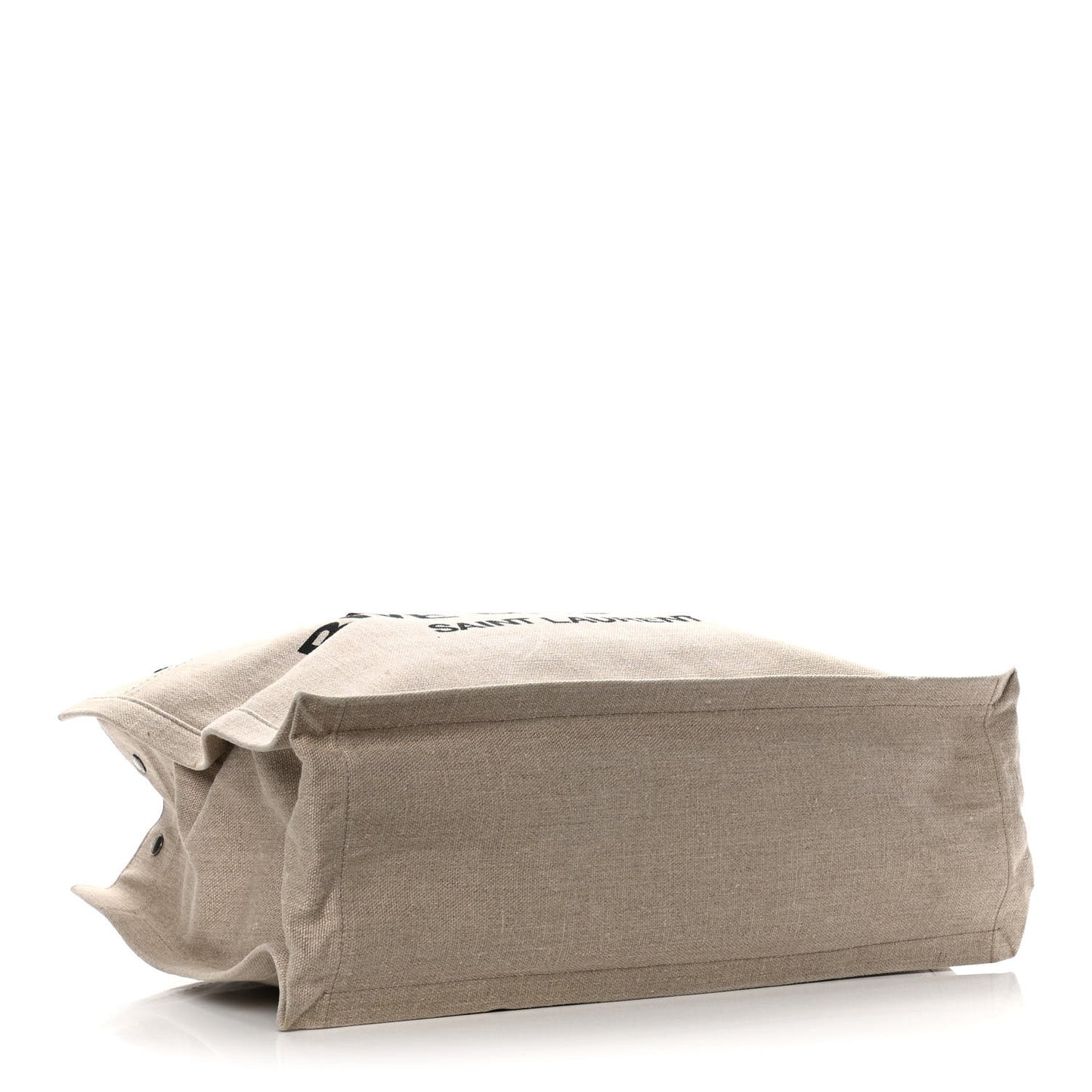 Linen Calfskin Rive Gauche Tote Tan