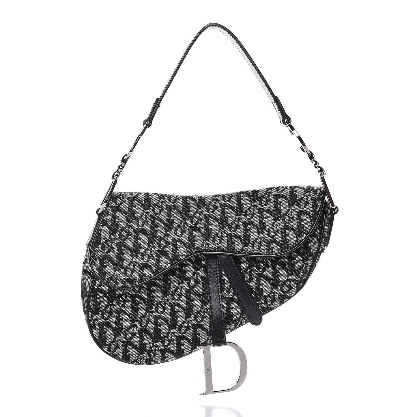 Monogram Saddle Bag Black