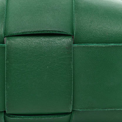 Bottega Veneta Lambskin Maxi Intrecciato Cassette Messenger Racing Green 26 of 28