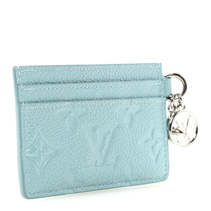 Louis Vuitton Empreinte Monogram LV Charms Card Holder Pearly Lagoon Turquoise 3 of 7