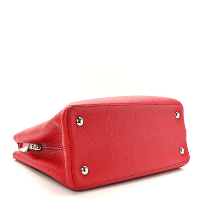 Louis Vuitton Taurillon Capucines PM Scarlet 4 of 8