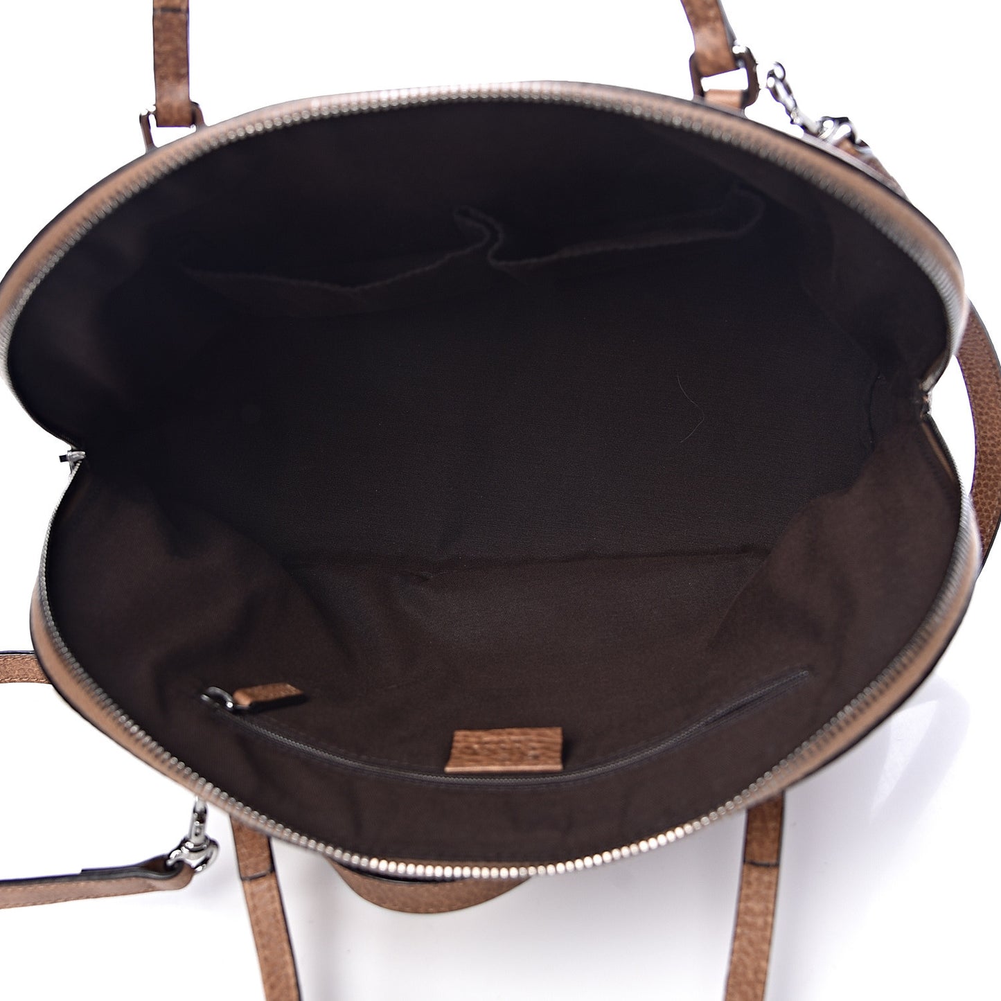 Calfskin Medium Web Dome Bag Brown