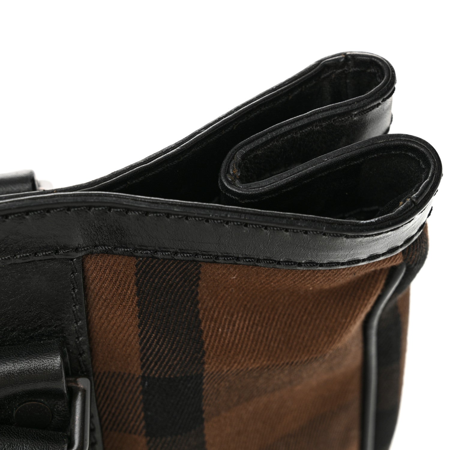 Burberry Canvas Vintage Check Tote Black 23 of 25